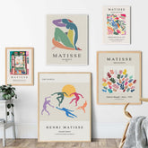 TPFLiving Poster Leinwand / Henri Matisse - Abstrakte Blätter und Frauenmotive - / Verschiedene Größen - OHNE Rahmen - Modell TX2381E